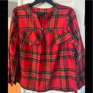Women’s J.Crew Good Tidings Flannel top.